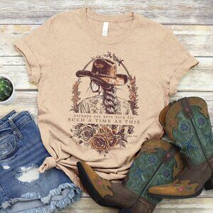 NWT Love in Faith Women's 3X Short Sleeve Tee with Cowgirl Graphic